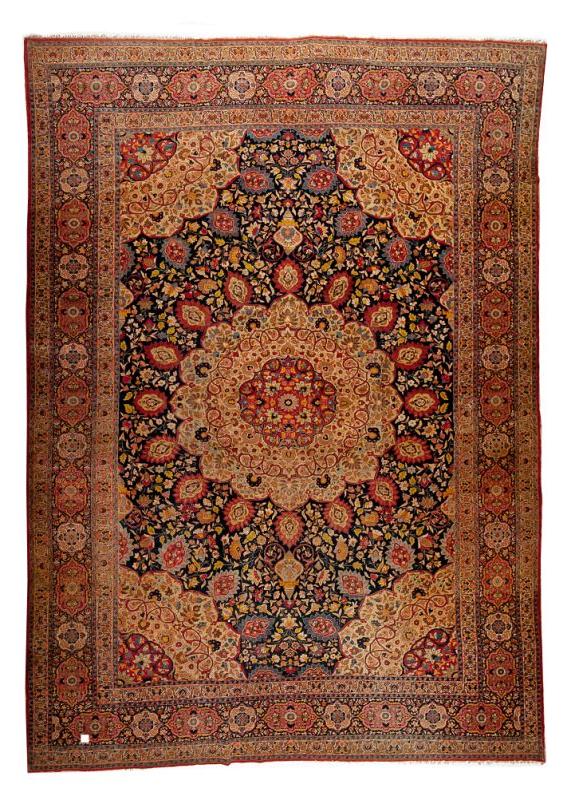 Large Room Size Semi-Antique Tabriz