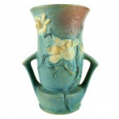 LARGE ROSEVILLE "MAGNOLIA BLUE
