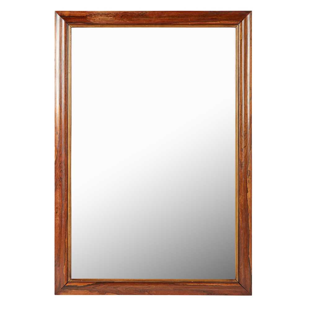 LARGE ROSEWOOD FRAMED MIRROR 19TH