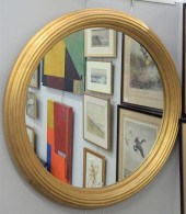 LARGE ROUND CONTEMPORARY MIRRO