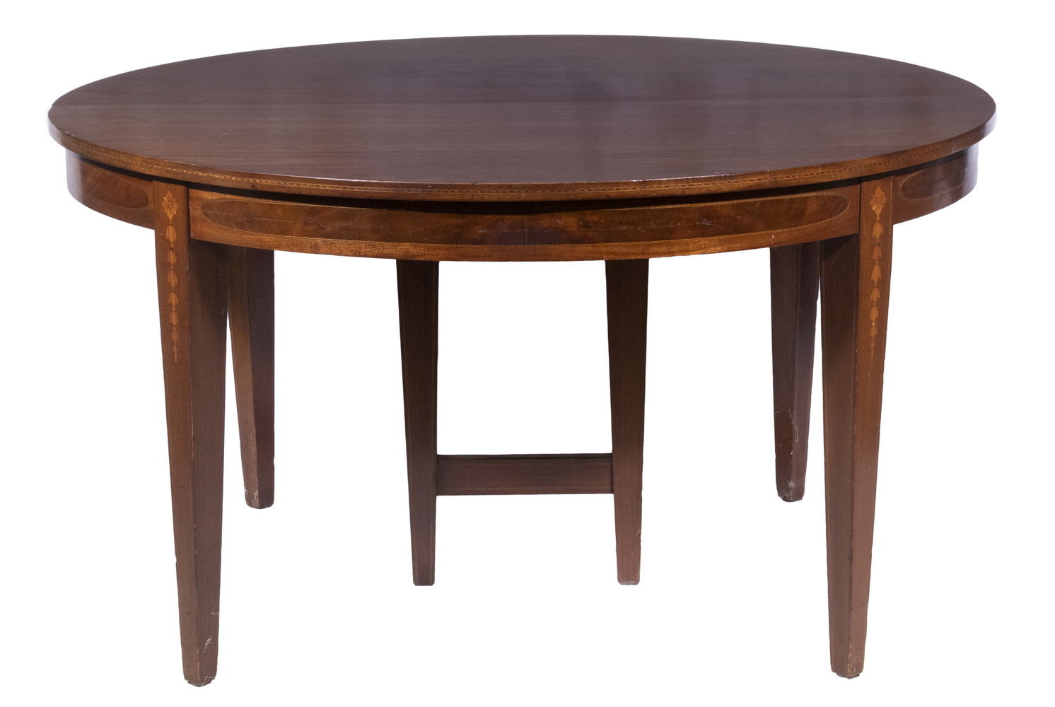 LARGE ROUND DINING TABLE W/