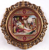 LARGE ROUND ROYAL VIENNA PORCE