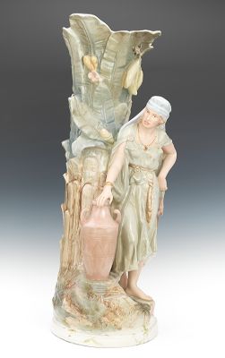 Large Royal Dux Figural Vase or