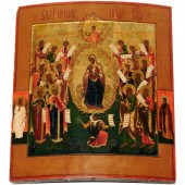LARGE RUSSIAN ICON, INTERCESSI