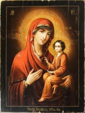 LARGE RUSSIAN ICON OF THE TIKH