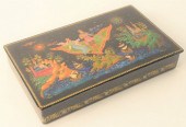 LARGE RUSSIAN LACQUER BOX, HAV