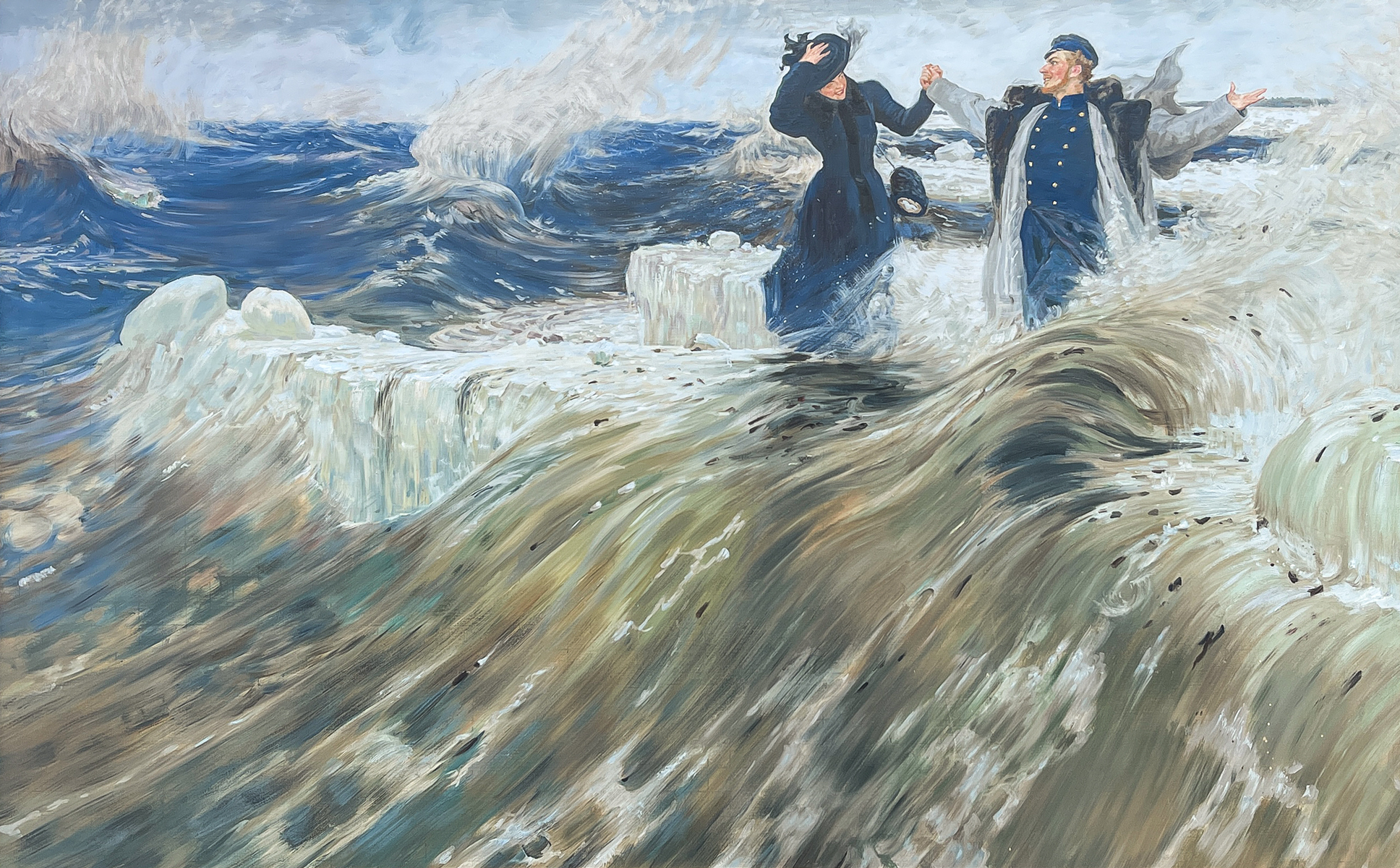 LARGE RUSSIAN PAINTING AFTER REPIN:
