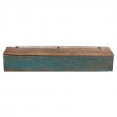 LARGE RUSTIC PAINTED WOOD FEED
