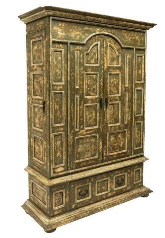 LARGE RUSTIC PANELED DISTRESSED