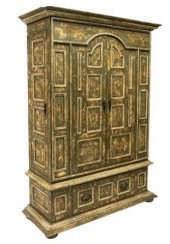 LARGE RUSTIC PANELED DISTRESSE