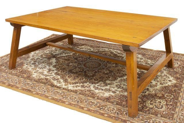 LARGE RUSTIC PINE STRETCHER BASE