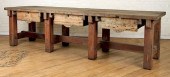 LARGE RUSTIC WOOD WORK TABLE T