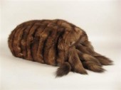 Large sable muff    Oversized