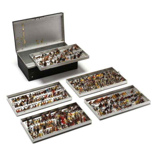 LARGE SALMON FLY COLLECTION IN