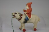 LARGE SANTA ON POLAR BEAR PULL