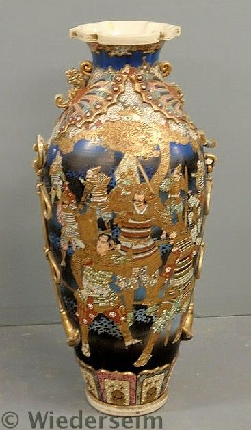 Large Satsuma floor vase 19th c. As