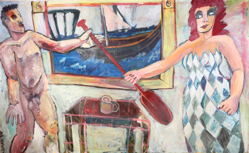 Large scale oil on canvas, Patricia