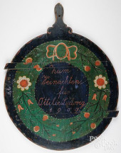 LARGE SCANDINAVIAN PAINTED DOU