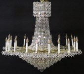 LARGE SCHONBEK TWO-TIER CRYSTA
