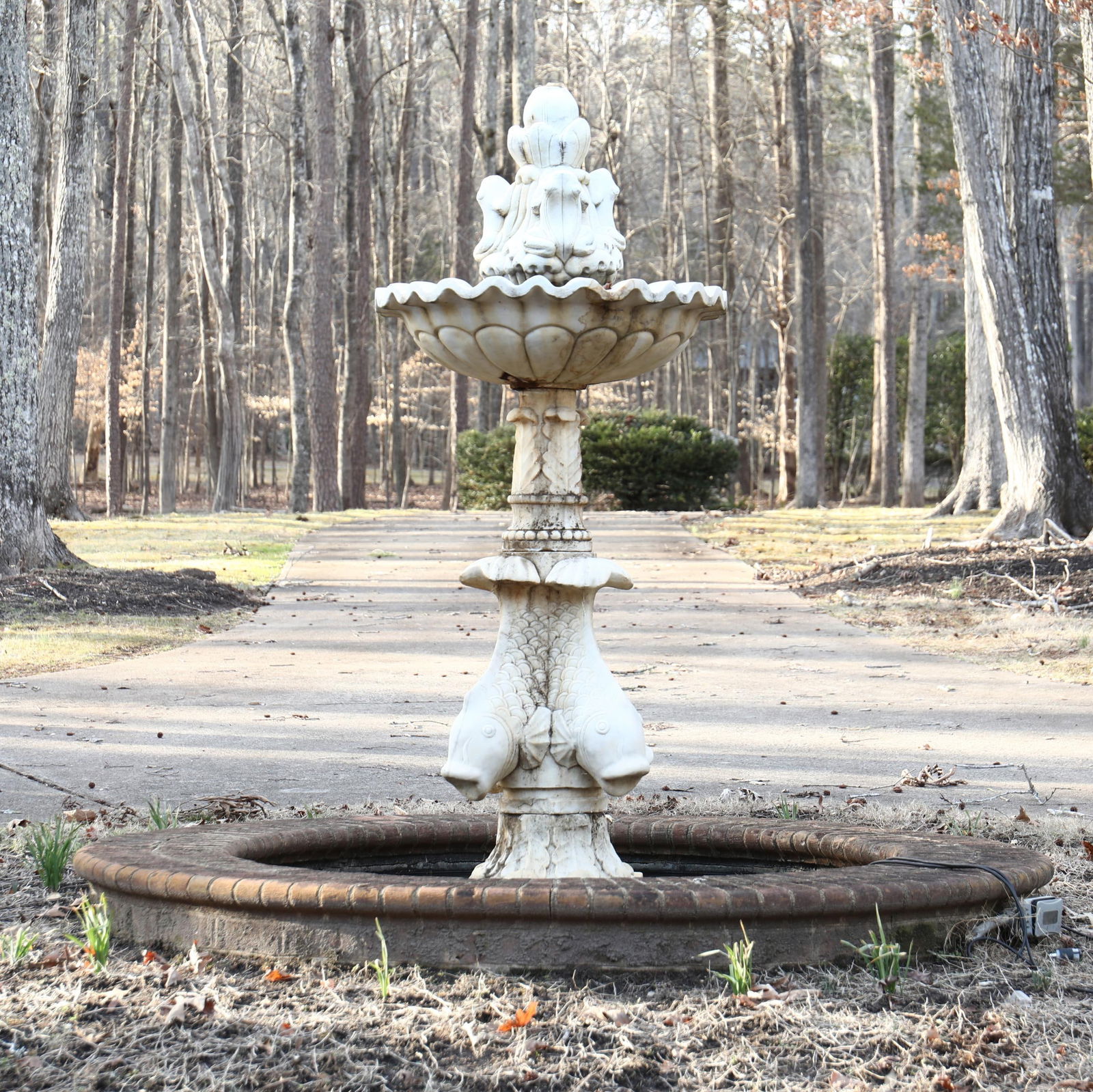 LARGE SCULPTURAL CARVED MARBLE