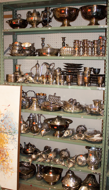 Large selection of silver-plated