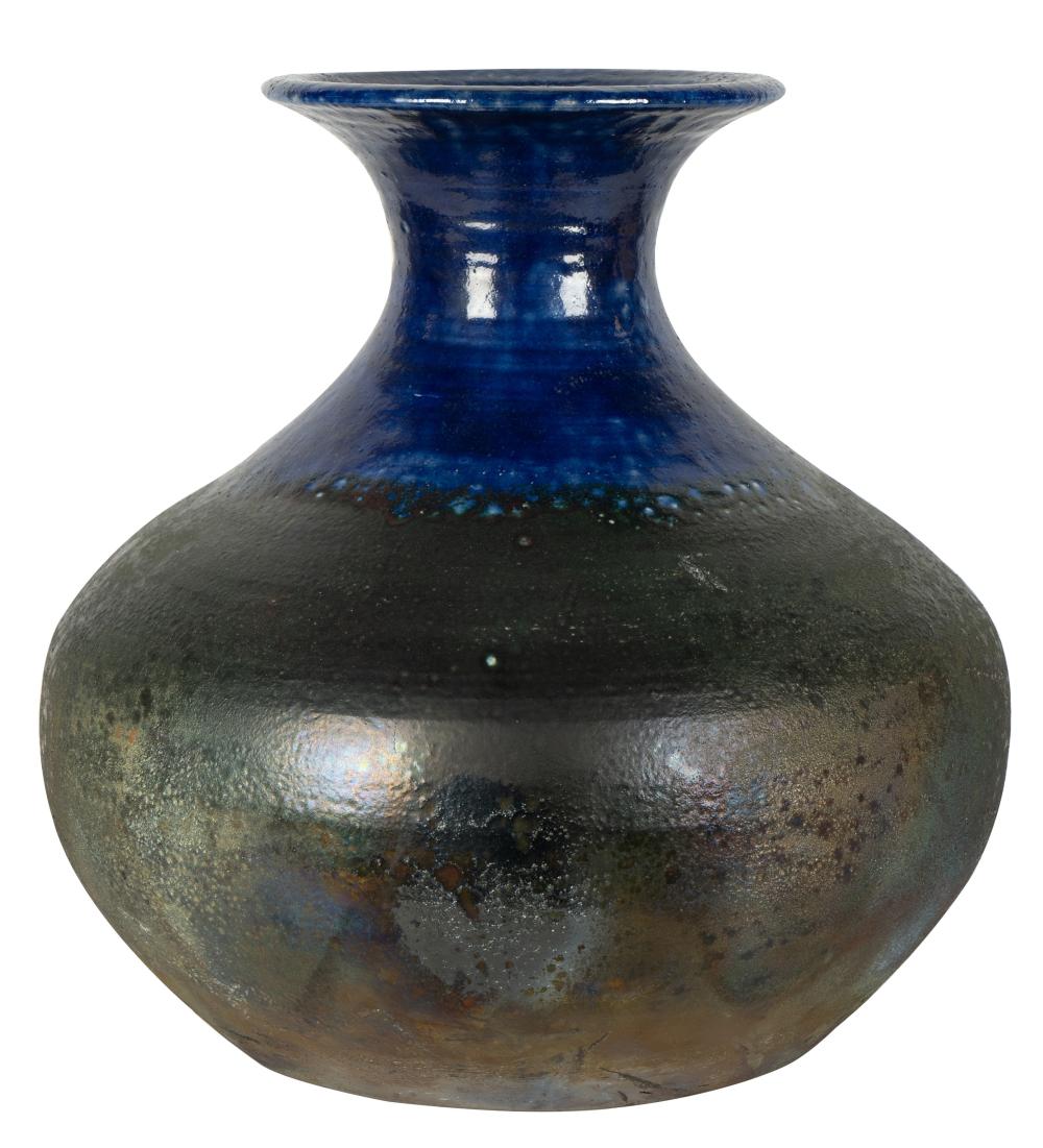 LARGE SEMI GLAZED CERAMIC VASELarge