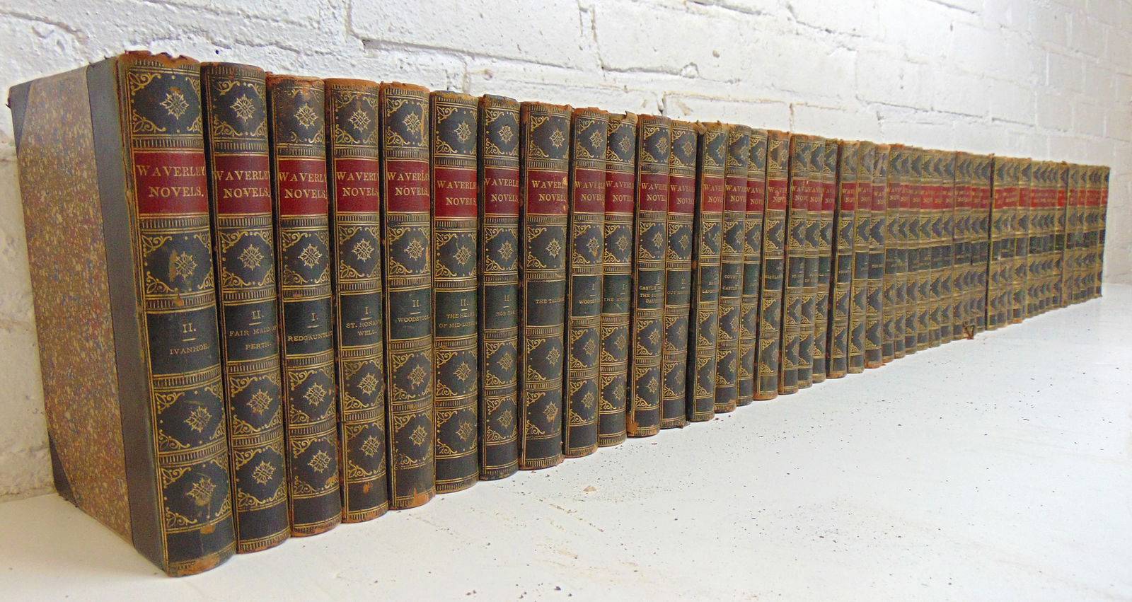 LARGE SET BOOKS, "THE WAVERLY