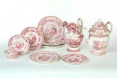 LARGE SET OF RED STAFFORDSHIRE