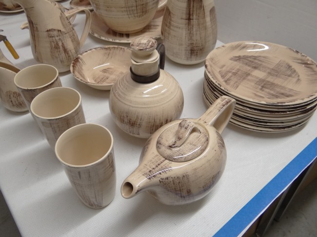 Large set of Vernonware Barkwood
