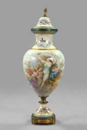 Large Sevres Porcelain Pyrifor