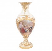 LARGE SEVRES STYLE PAINTED POR