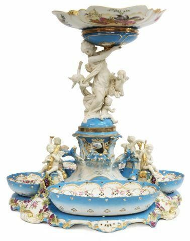 LARGE SEVRES STYLE PORCELAIN