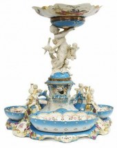 LARGE SEVRES STYLE PORCELAIN C