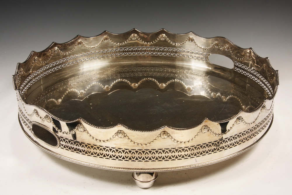 LARGE SHEFFIELD TRAY - Large