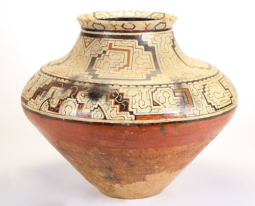 LARGE SHIPIBO STORAGE VESSEL, PERU,