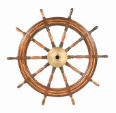 LARGE SHIPS HELM WHEEL<br>A wo