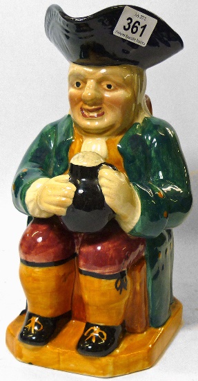 Large Shorter and Son Seated Toby