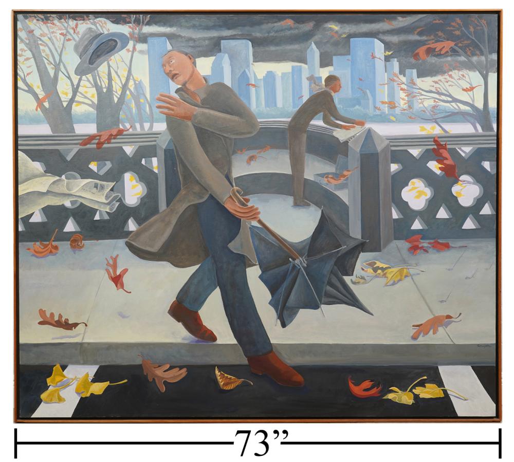 LARGE SIGNED SAWYER NEW YORK CITY