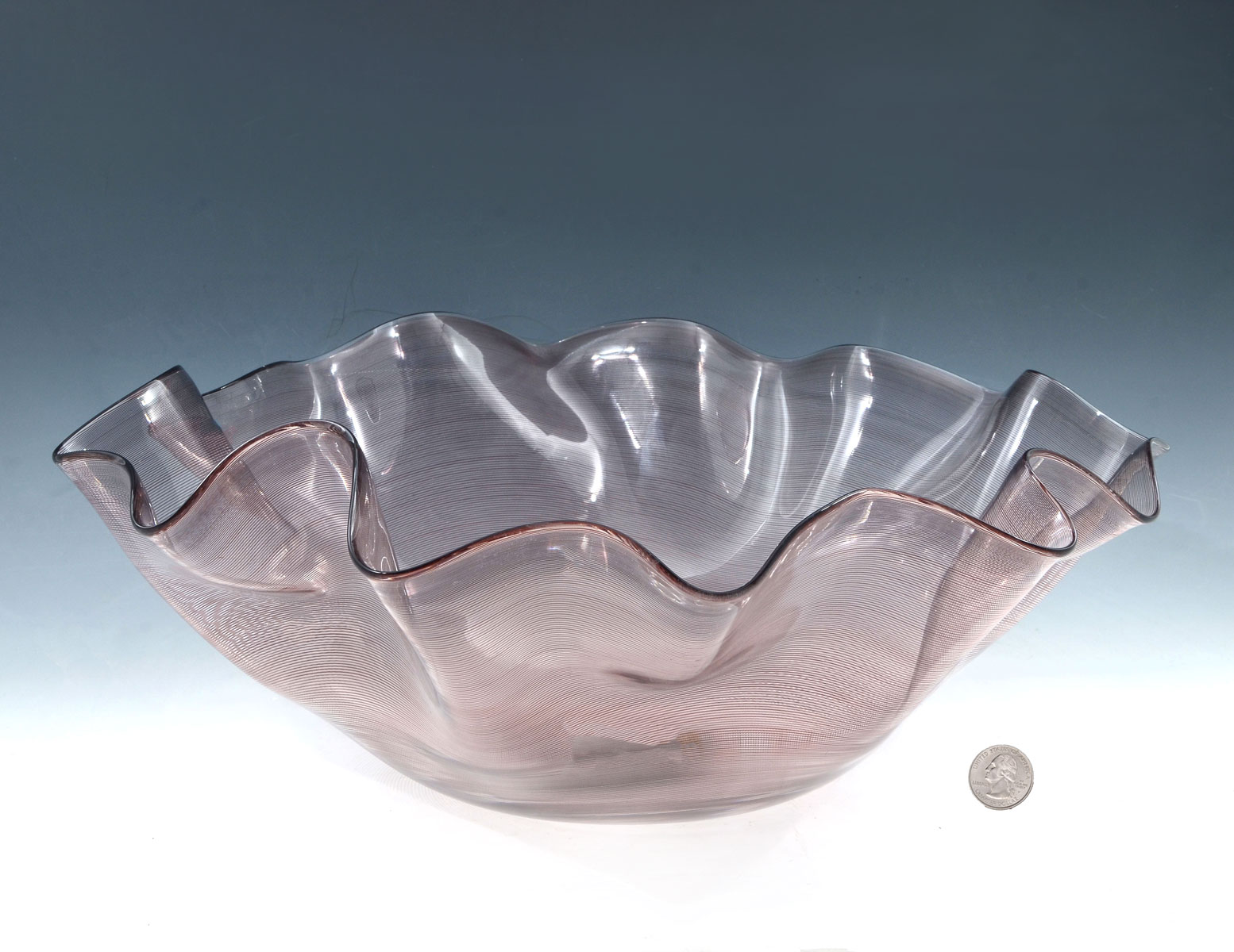 LARGE SIGNED VENINI SCALLOPED