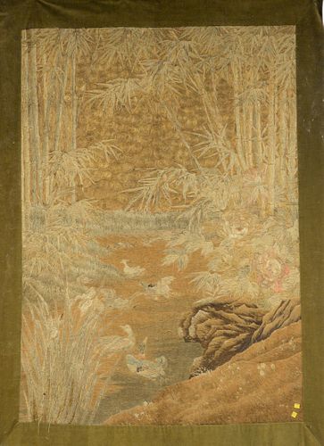 LARGE SILK AND GOLD THREAD