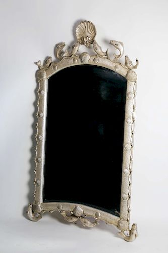 LARGE SILVER GILT FRAMED