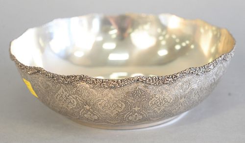 LARGE SILVER PERSIAN BOWL