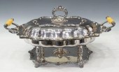 LARGE SILVER PLATE ENTREE CHAF