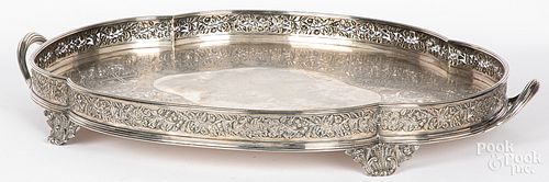 LARGE SILVER PLATED TRAYLarge