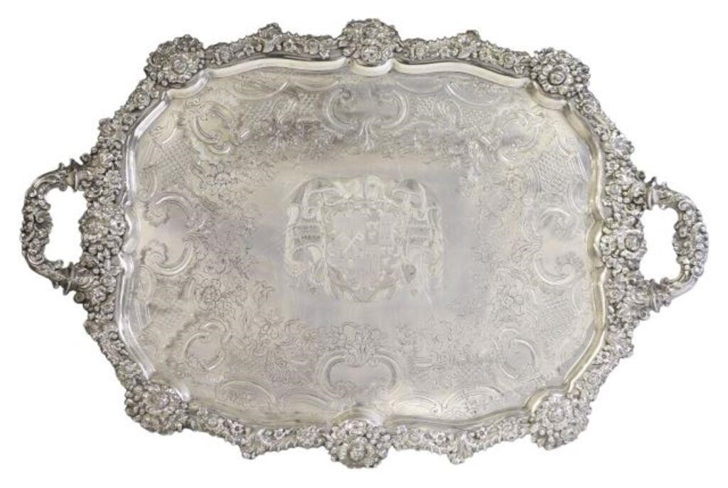 LARGE SILVERPLATE ECCLESIASTICAL