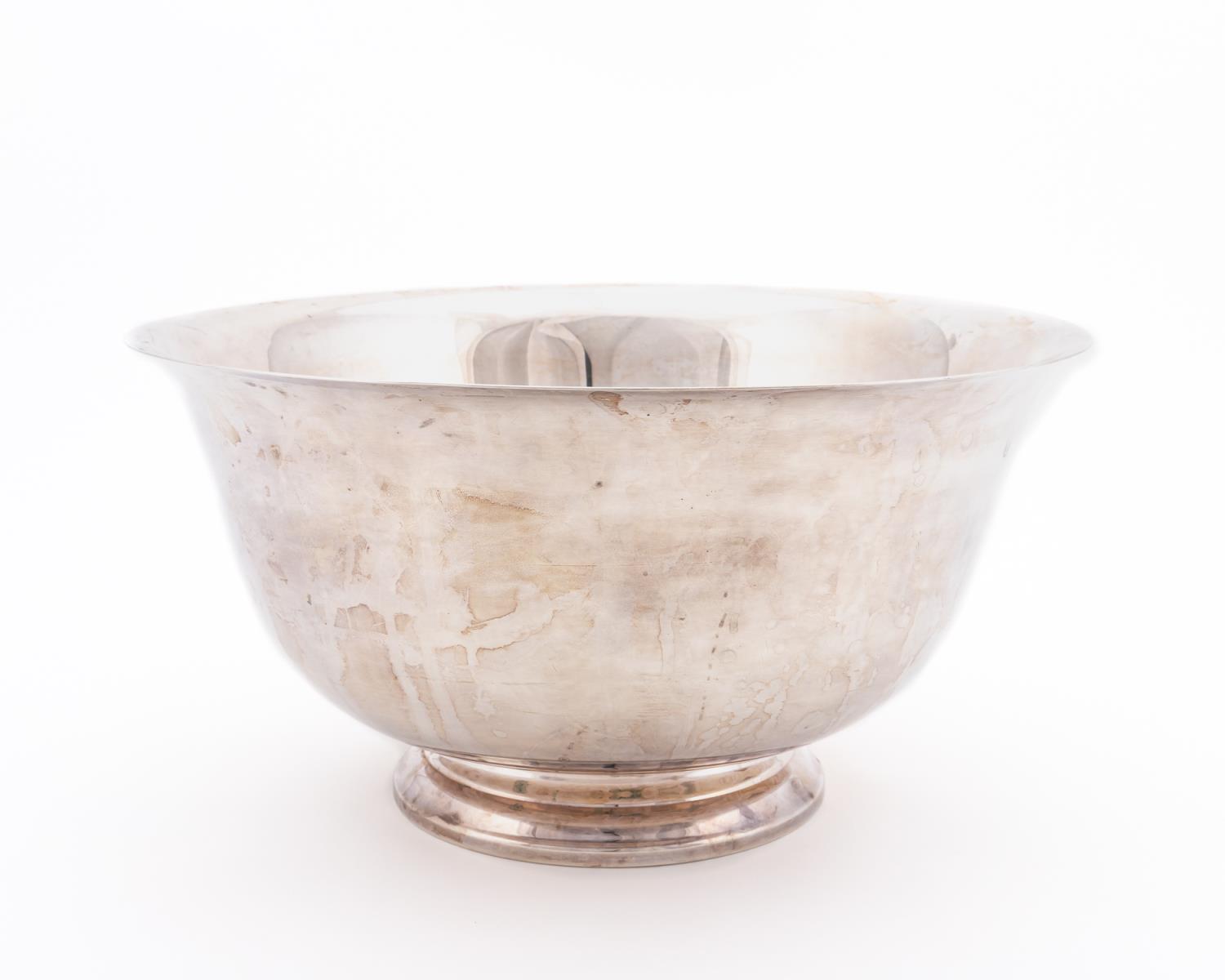 LARGE SILVERPLATE PUNCH BOWL,