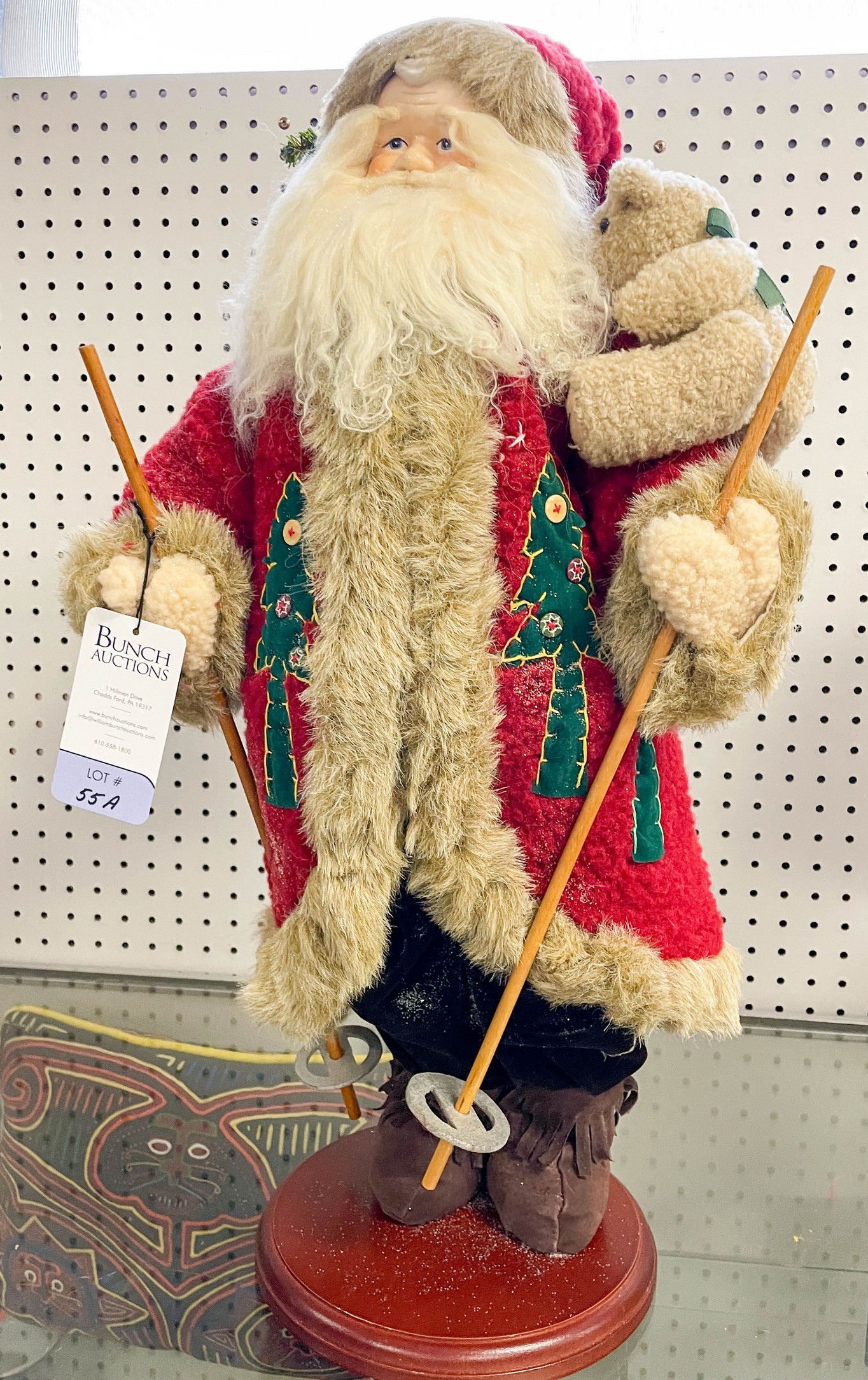 Large skiing Santa Claus Father