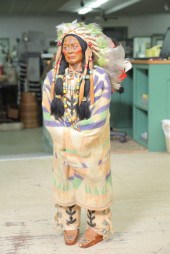 LARGE SKOOKUM CHIEF. Wearing b