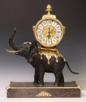 LARGE SOHER BRONZE ELEPHANT MA