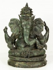LARGE SOUTH ASIAN BRONZE FIGUR